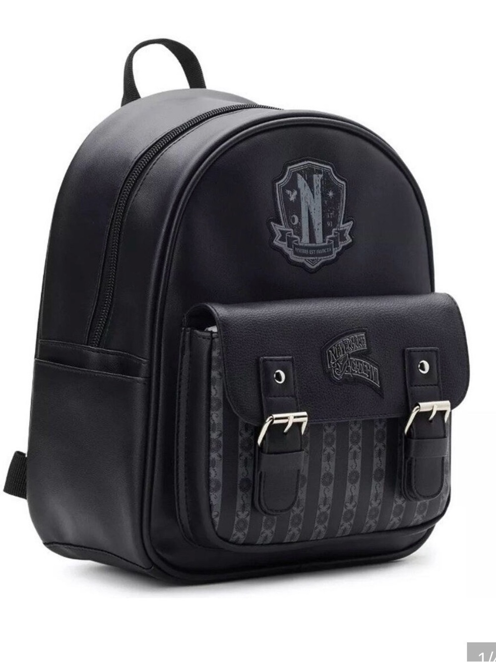Wednesday Addams Nevermore Mini Backpack. Great for Halloween! - Picture 7 of 7
